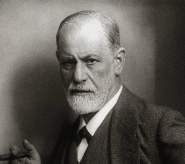 Sigmund Freud, founder of psychoanalysis, smoking cigar, 1922 
Photo by Max Halberstadt